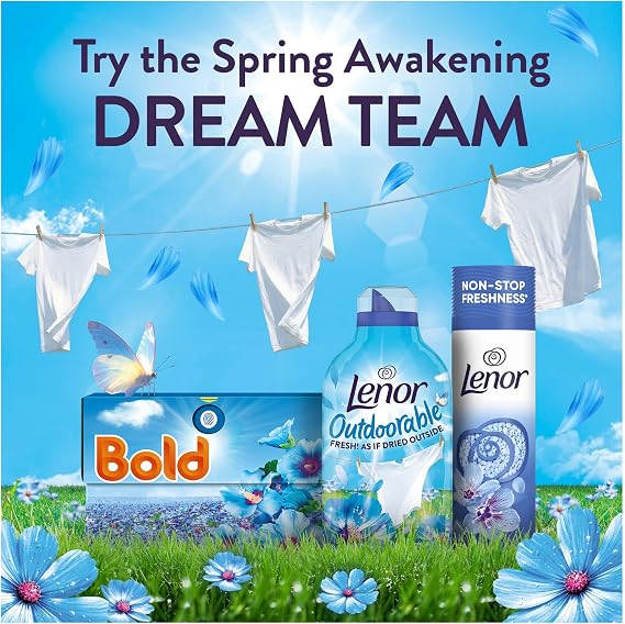Lenor Outdoorable Fabric Conditioner 105 Washes, 1.47L, Spring Awakening - Ultra Concentrated Freshness