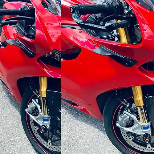 Miniatura 3 de Parabrisas de motocicleta carenado delantero de motocicleta, flujo de viento, fijación de ala de labio compatible con BMW S1000RR compatible con