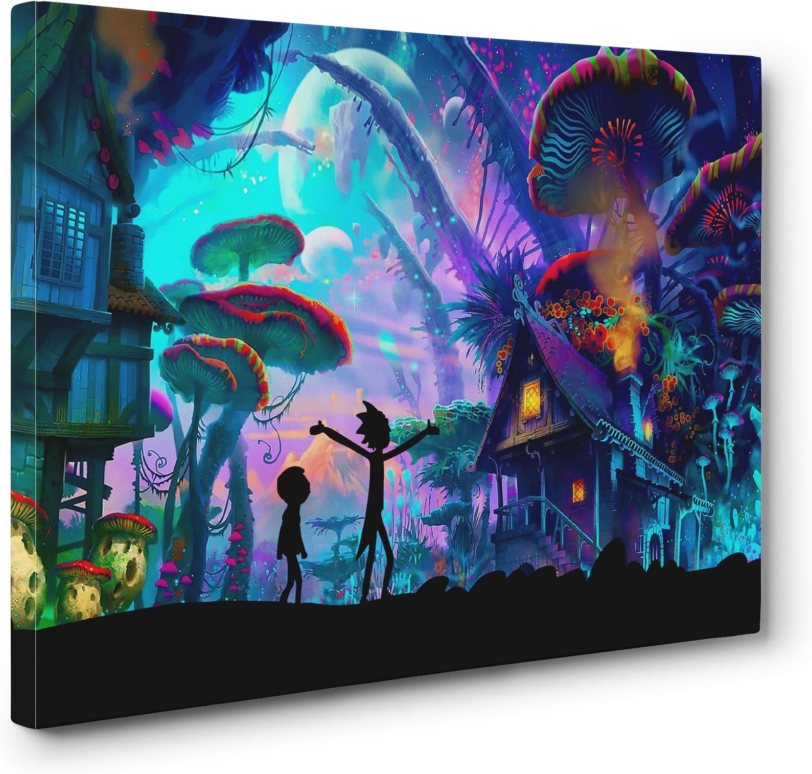 Mushroom World Wall Art Gallery Wrapped Canvas Print (16x24in. Medium)