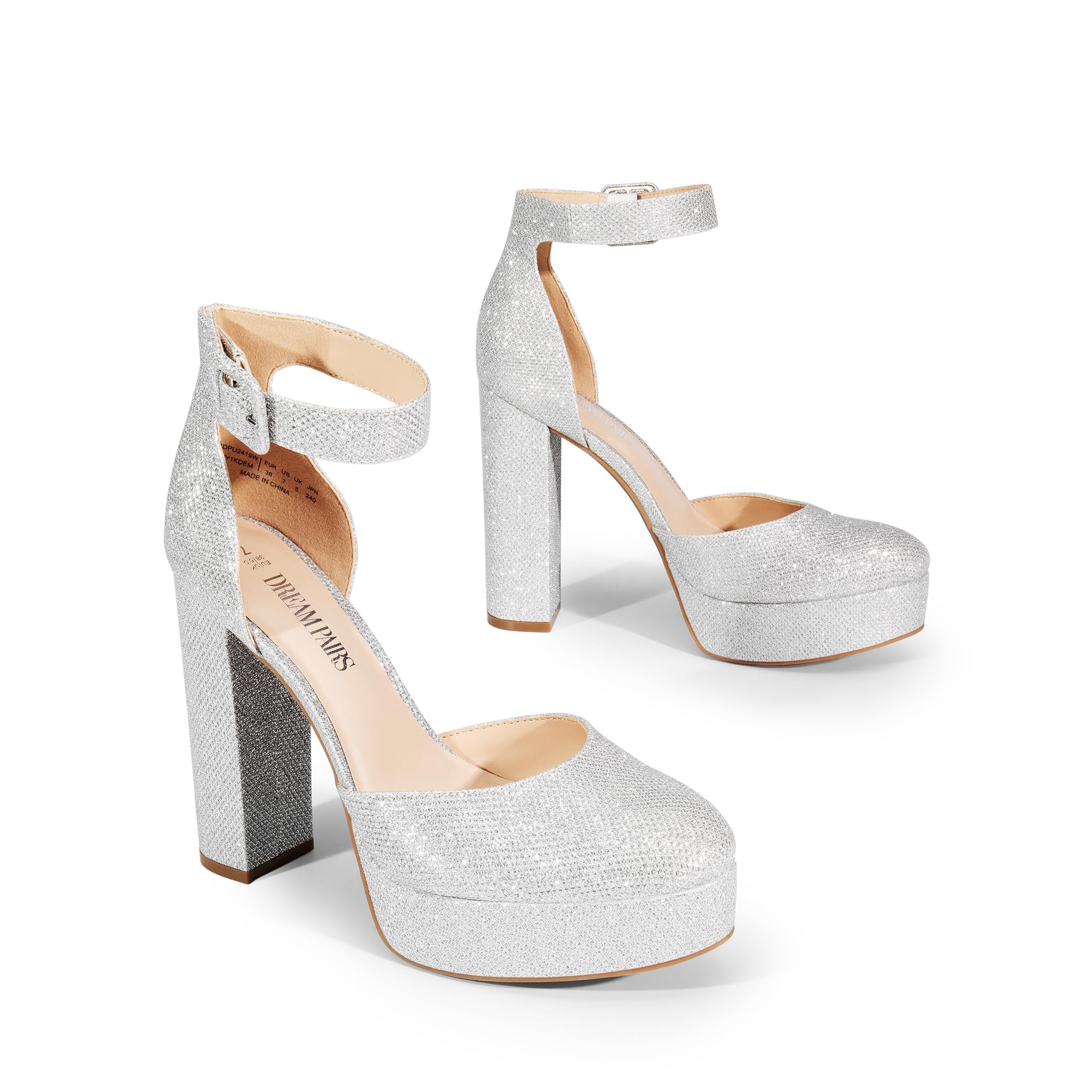 DREAM PAIRS Zapatos de tacón Cerrados para Mujer