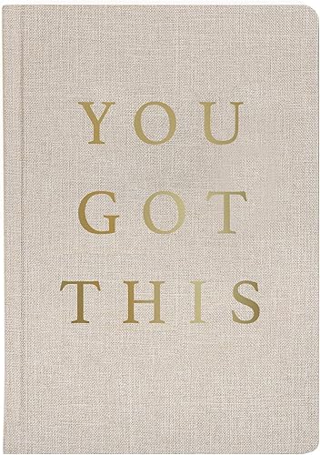 Sweet Water Decor Lindo cuaderno motivacional de composición con forro para mujer, 100 páginas rayadas para escribir, diario con cubierta