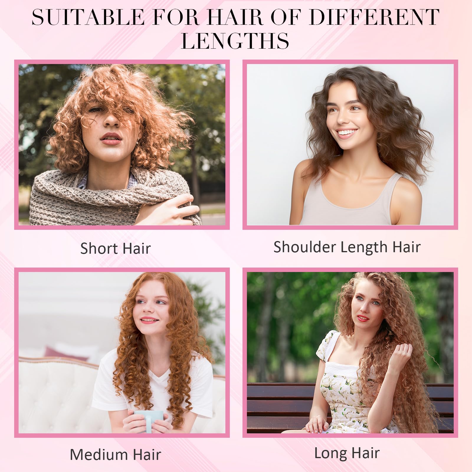Heatless Curling Rod Stirnband, Heatless Hair Curler über Nacht für lange kurze Haare, keine Hitze über Nacht Locken mit dünnen Lockenwicklern zum Schlafen für lange Haare (Gold)