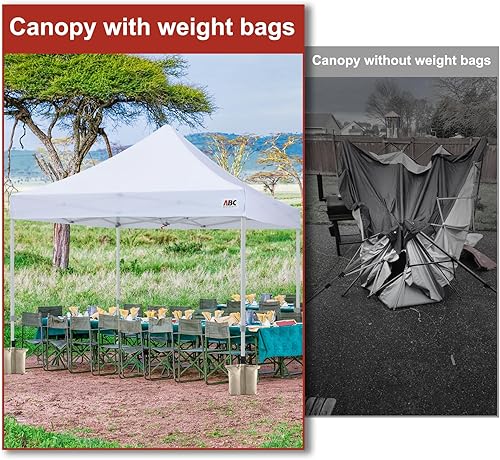 Miniatura 59 de ABCCANOPY - Bolsas de arena para toldos, paquete de 4 unidades (borgoña)