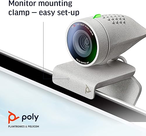 Miniatura 7 de Plantronics Poly - Cámara web Studio P5 con kit de altavoz Poly Sync 20+ Polycom - Cámara de videoconferencia profesional HD de 1080p y altavoz