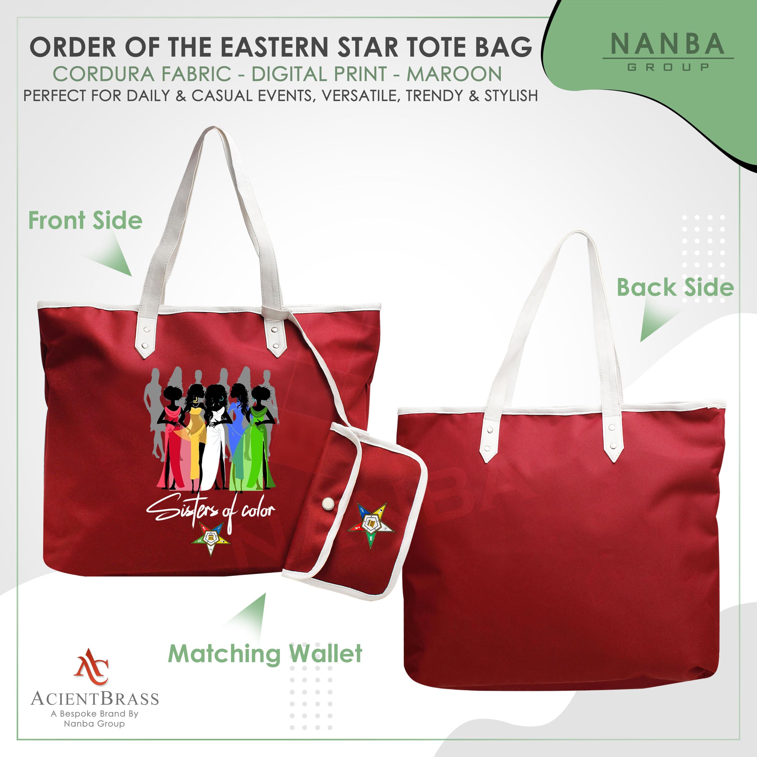 Order of the Eastern Star Tote Bag -Sisters of Color design