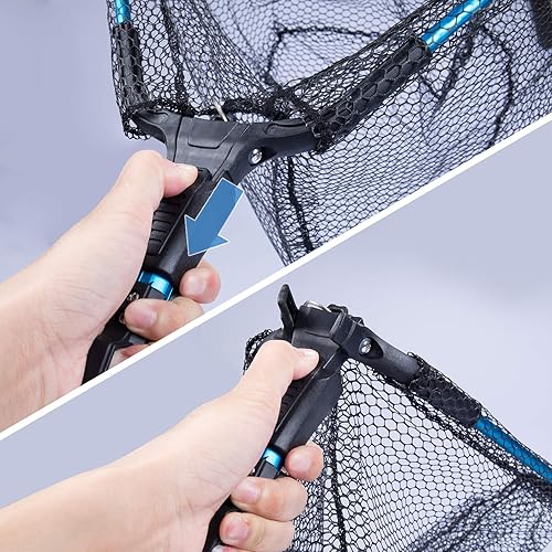 Miniatura 6 de Bombrooster Fishing Tool Kit - 4PCS Landing Net, Pliers, Fish Gripper and Hook Remover - Kayak and Boat Fishing Gear for Freshwater or Saltwater