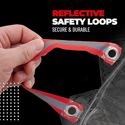 Miniatura 5 de PRO BIKE TOOL Funda de bicicleta transparente de PVC impermeable para exteriores, protege del clima, el polvo, la lluvia y los arañazos, ideal para