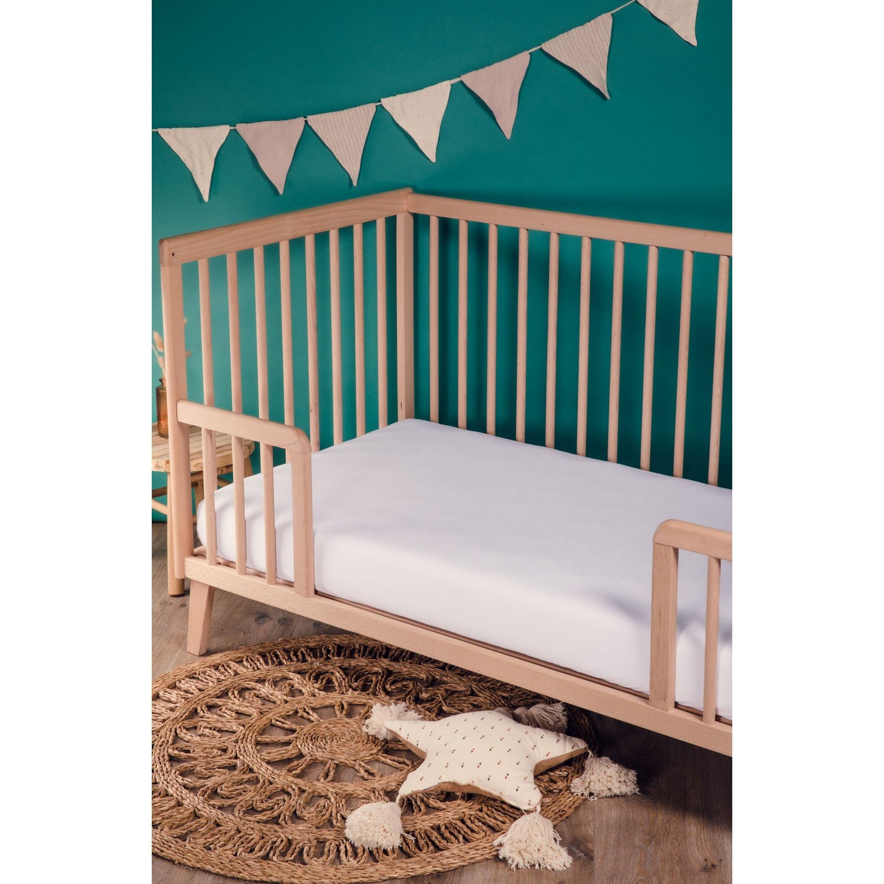 Kadolis - Alèse Bébé imperméable Fabuleuse 60x105 cm - Alèse Drap Housse 2en1 - Protège Matelas pour lit bébé - Protection optimale sans PVC - OEKOTEX