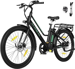HITWAY Bicicletta Elettrica 27,5", Bici Elettrica Mountain Bike,E-Bike City per Uomo/Donna,Motore 250W 36V13Ah batteria al litio estraibile, fino a 50-100 km,APP
