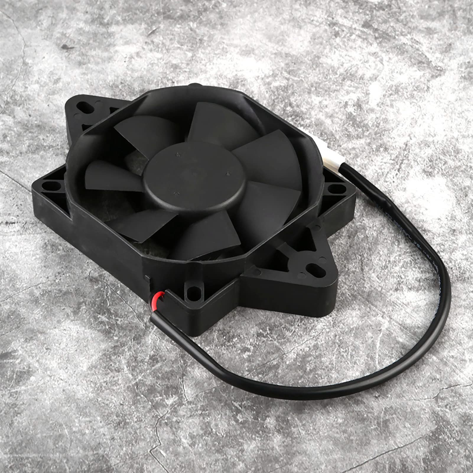 Ventilatore radiatore per moto, ventola di raffreddamento elettrica motore, 12 V/15 W ventola di raffreddamento per moto ATV Karter Quad 150c C 200c C 250c C 250c C Nero