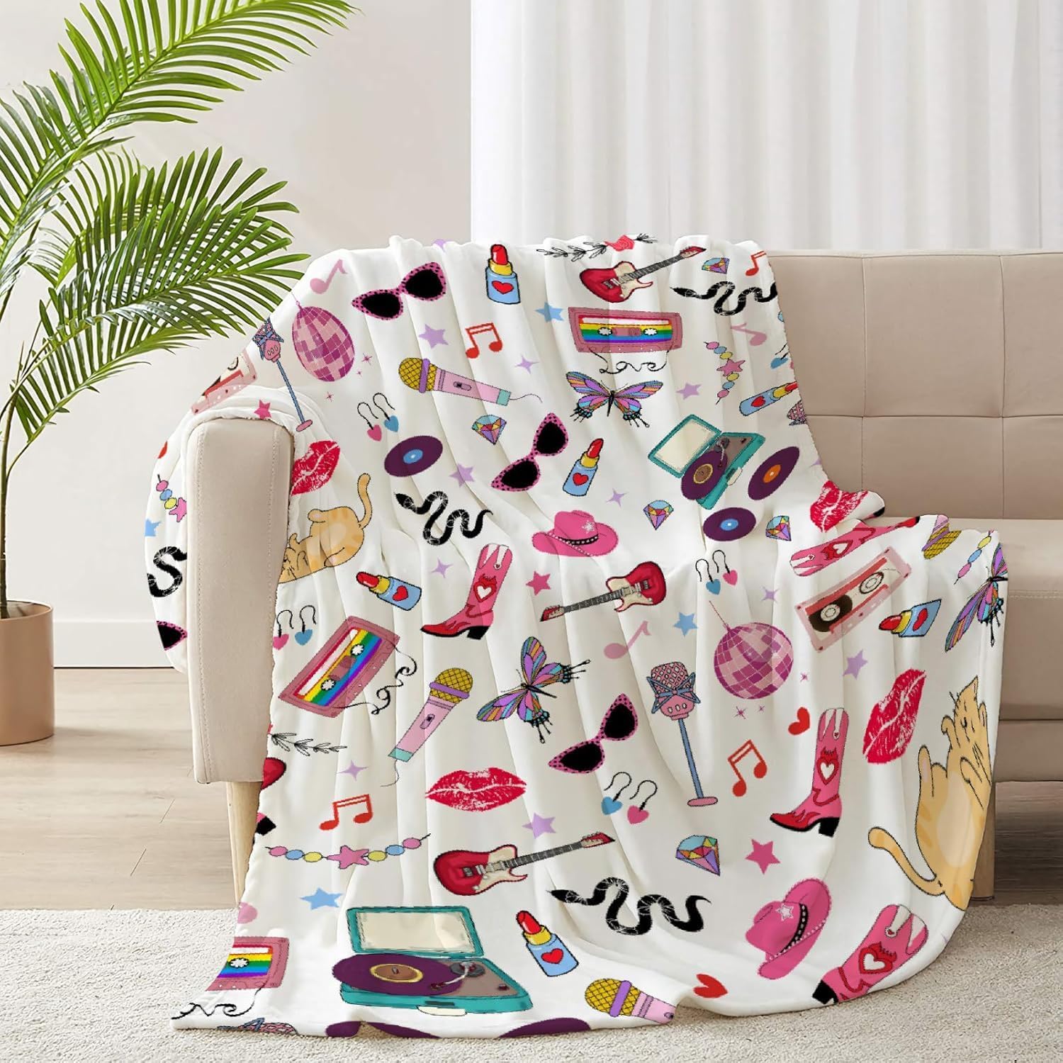 Gifts for Women Girls Blanket for Men Boys Throw Blanket for Kids Birthday Super Soft Flannel Lightweight Comfy Bedding Blankets for Sofa Couch for Bed Camping and Travel-40x50 Inches - Image 5