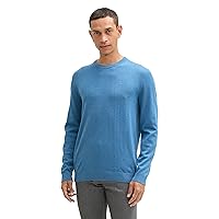TOM TAILOR 1039805 Pullover, 37095-Ocean Blue Melange