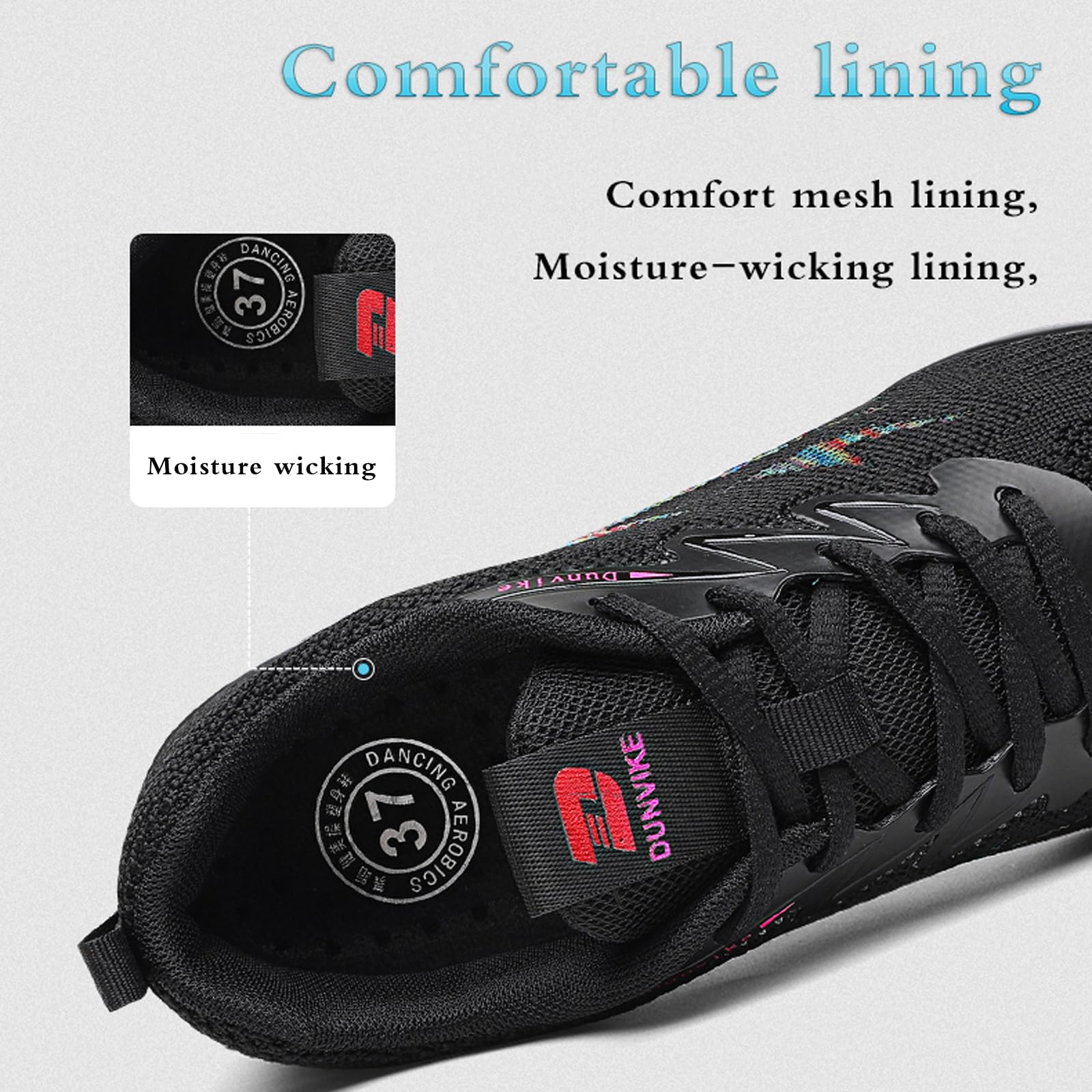 Sneaker da Ballo, Scarpe da Ballo Sportive Donna, Sneakers Ginnastica Jazz Moderno, Walking Danza, Sport Hip-Hop per Allenamento, Fitness, Danza