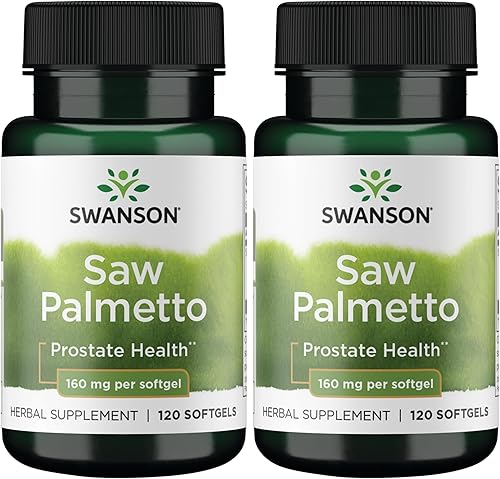 Miniatura 8 de Swanson Saw Palmetto Hombres Próstata Salud Hormona Apoyo Urinario Salud Urinaria 160 Miligramos 120 Sgels