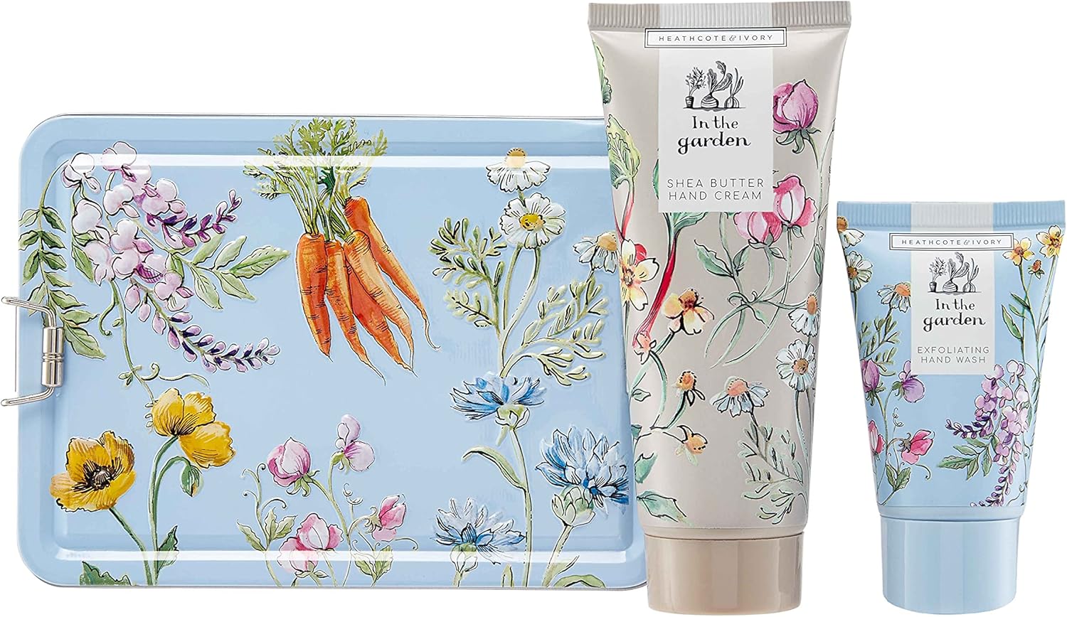 Heathcote & Ivory In The Garden Hand Care Tin, 100ml Hand Cream and