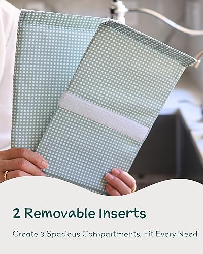 Miniatura 61 de Lily Miles Organizador de pañales para bebé, bolsa organizadora para artículos esenciales para bebé, cesta de baby shower, imprescindible para el