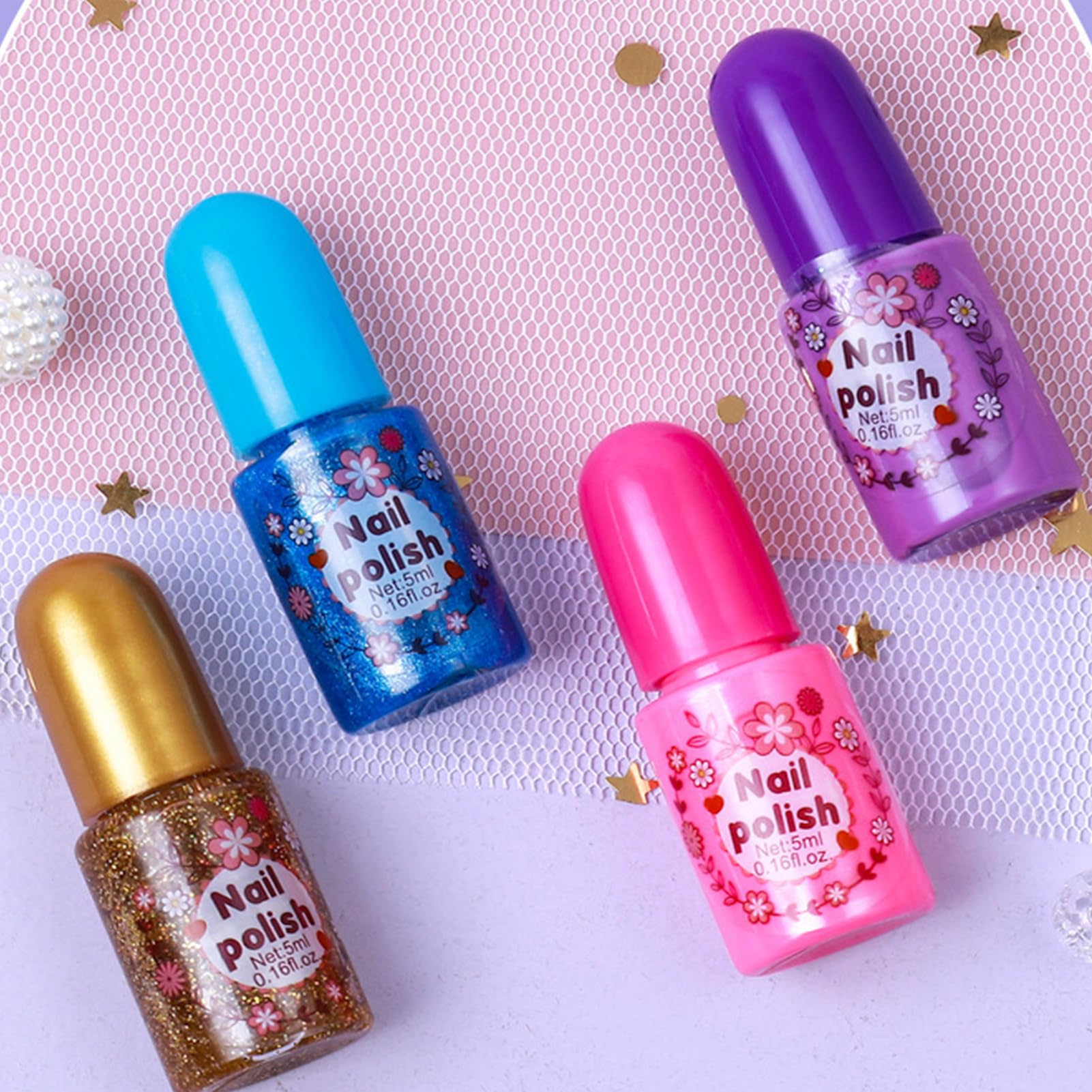 Set di trucchi per bambini, set di trucchi per bambine | set di cosmetici Princess Toys, lavabile 57X, set di cosmetici per bambini e ragazze