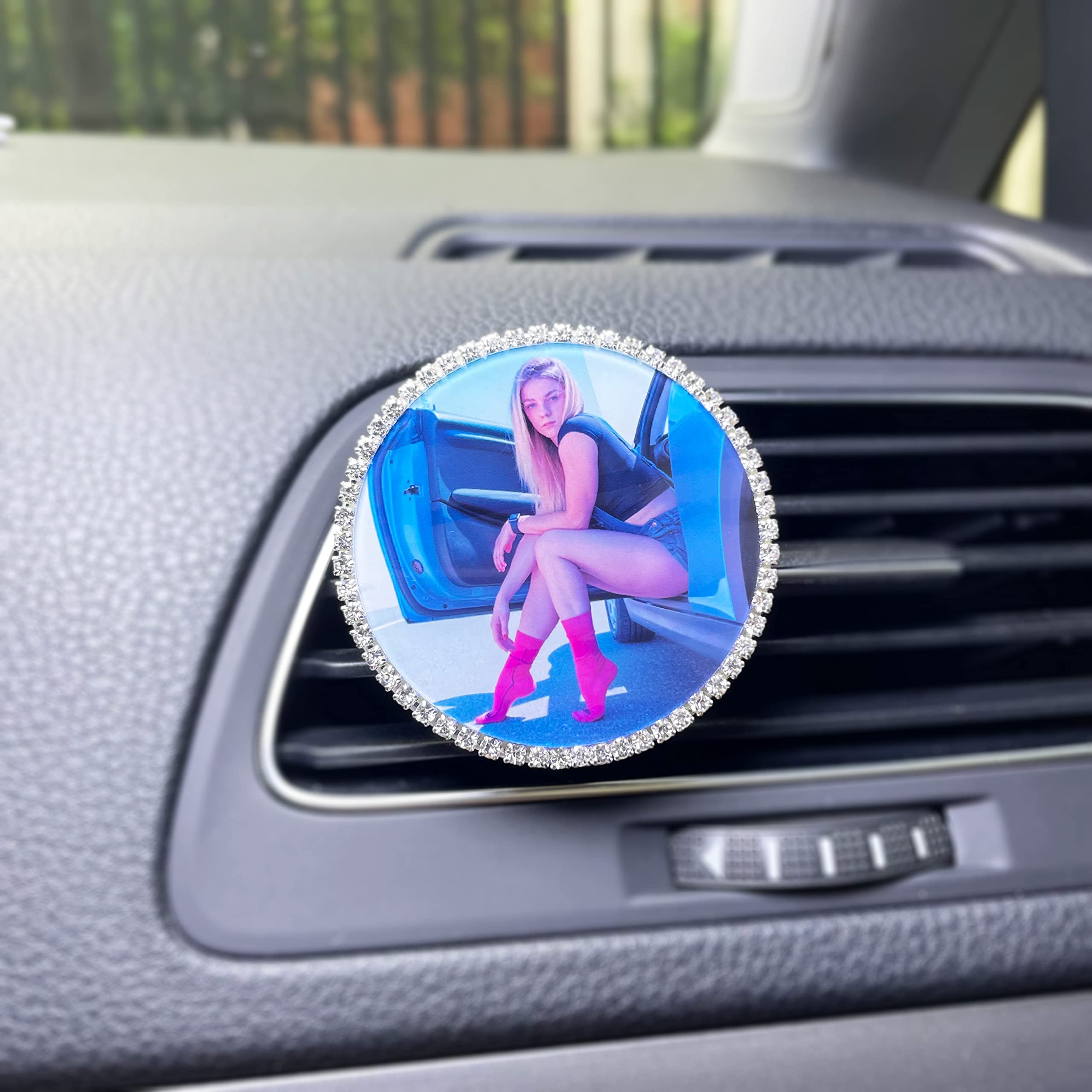 Clip personalizzate per bocchetta dell'aria dell'auto, clip per bocchetta dell'aria dell'auto con strass in acrilico, decorazione per interni