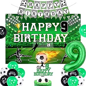 1.5x1m Football Thème Garçon Anniversaire Photographie Toile De Fond Bannière De Décoration De Fête