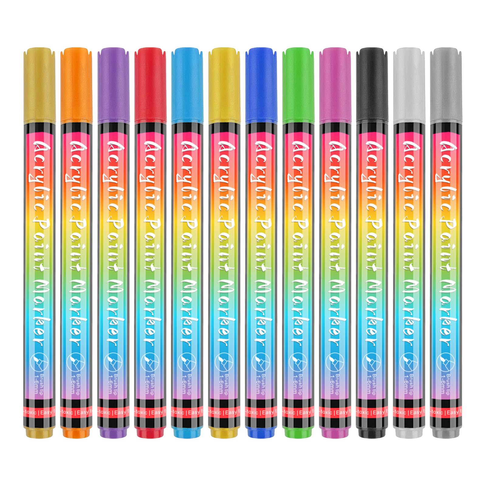 Cats Nails Painting Pens 12 Bright Colors Pet Nails Polish Pens Quick Drying Dogs Nails Drawing Markers Pet Nails Art Supply