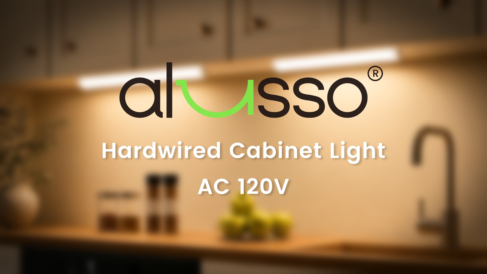Image of ALUSSO Hardwired 120V Under Cabinet Lighting 12 Inch Counter Kitchen Closet