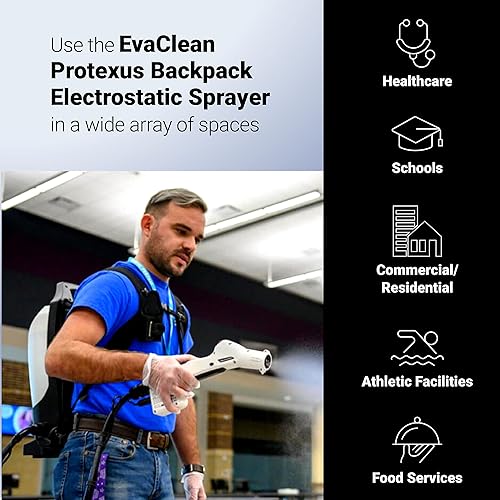 Miniatura 2 de Tanque de repuesto para pulverizador electrostático EvaClean Protexus PX300 de mochila – Capacidad de líquido de 2.25 galones, cubre 10,000 pies