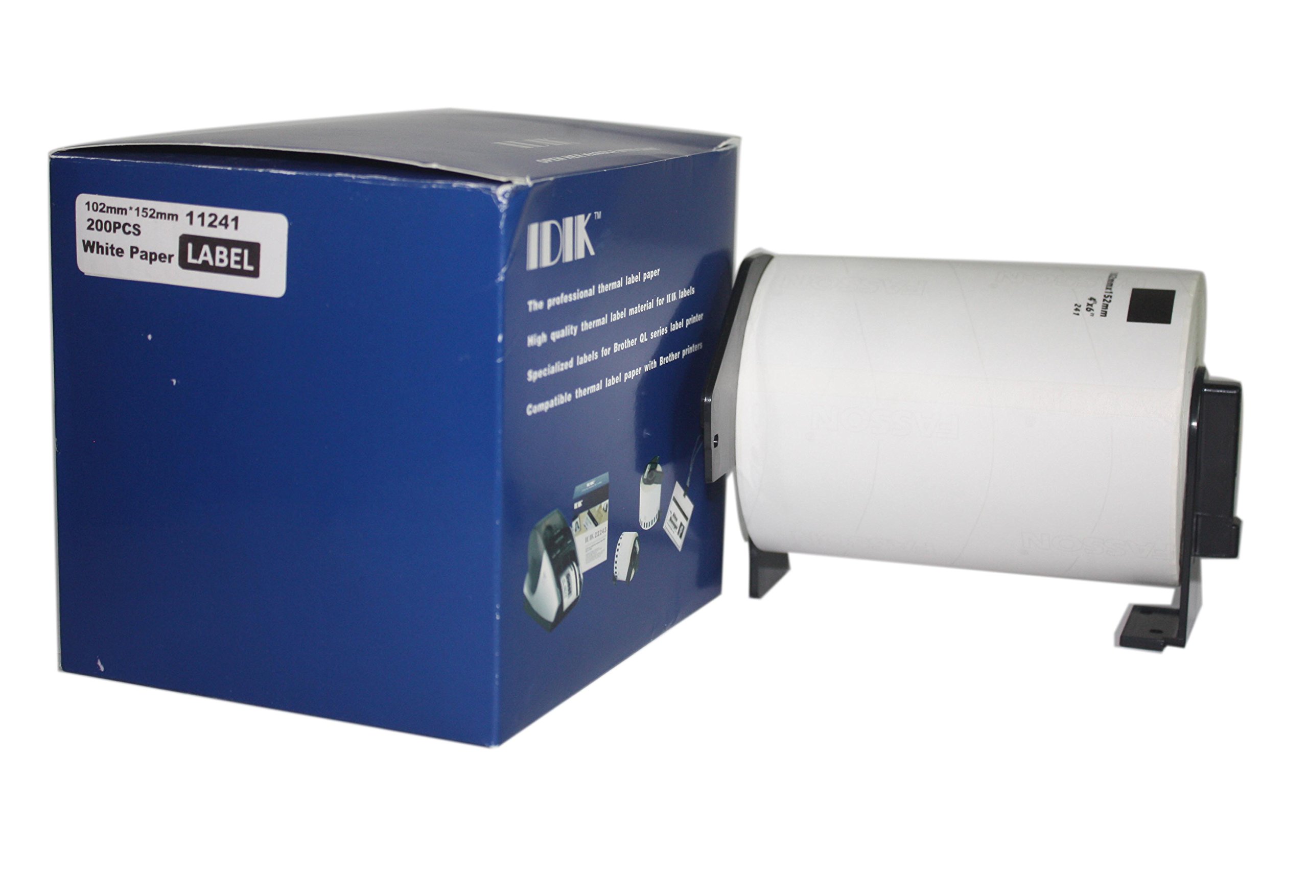 IDIK Replacement Labels Compatible for Brother DK-1241 Shipping Labels with Frame 102 * 152mm*200pcs
