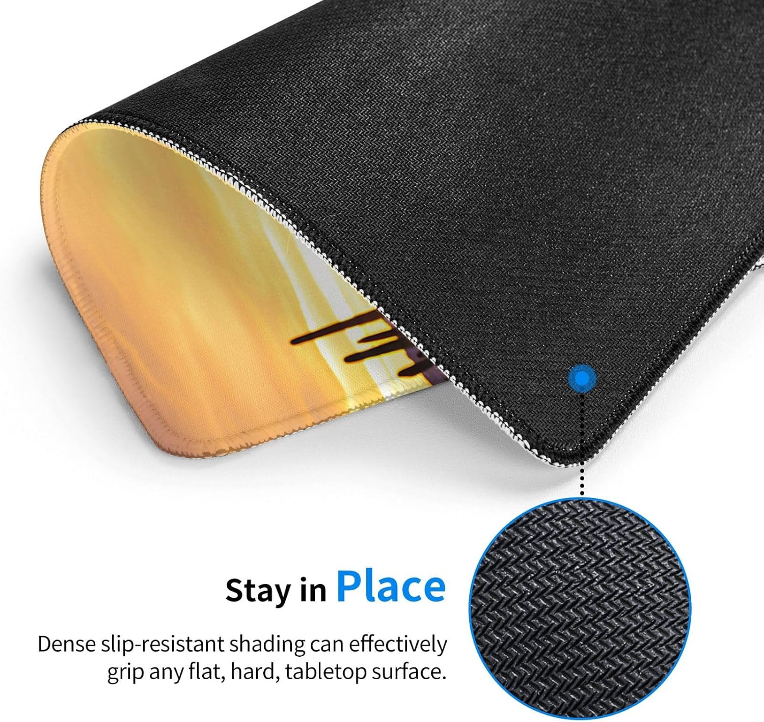 Funny Small Mouse Pad with Non-Slip Rubber Base,Ultra-Smooth Gaming Mousepad Cactus at Sunset Poster Washable Mouse Mat for Desk, Laptop, Pc & Office 7 X 8.6 in image 3
