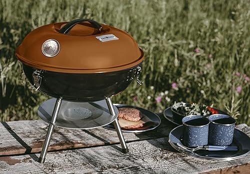 Miniatura 7 de GasOne CG-14T - Parrilla portátil de 14 pulgadas con tapa de bloqueo de 3 puntos para preservación del calor, sistema de ventilación doble, parrilla