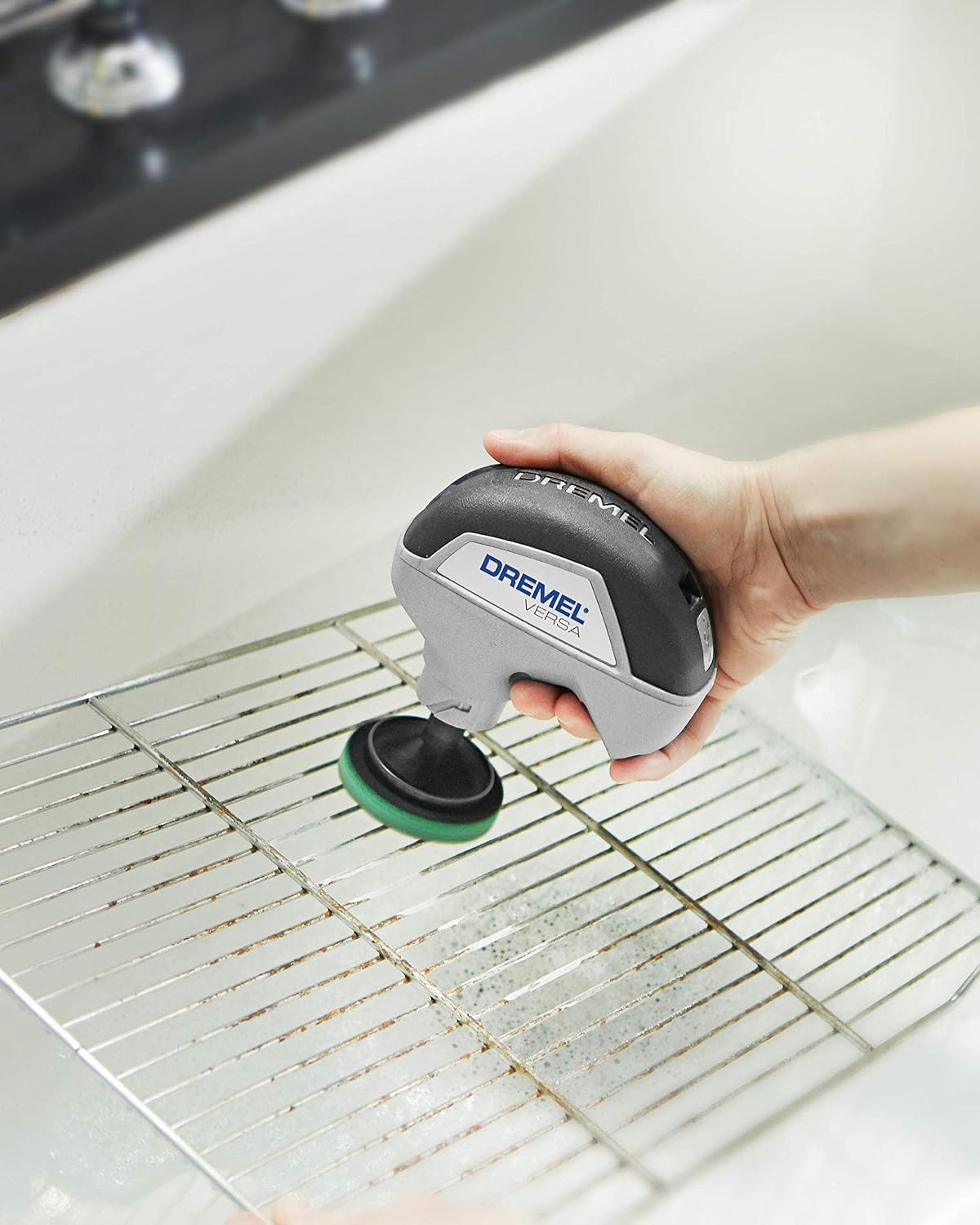 Dremel Versa Accessory PC367-3 Power Scrubber Kitchen Scour Pad – Perfect for Cleaning Pots & Pans, Oven Racks, and Grill Grates