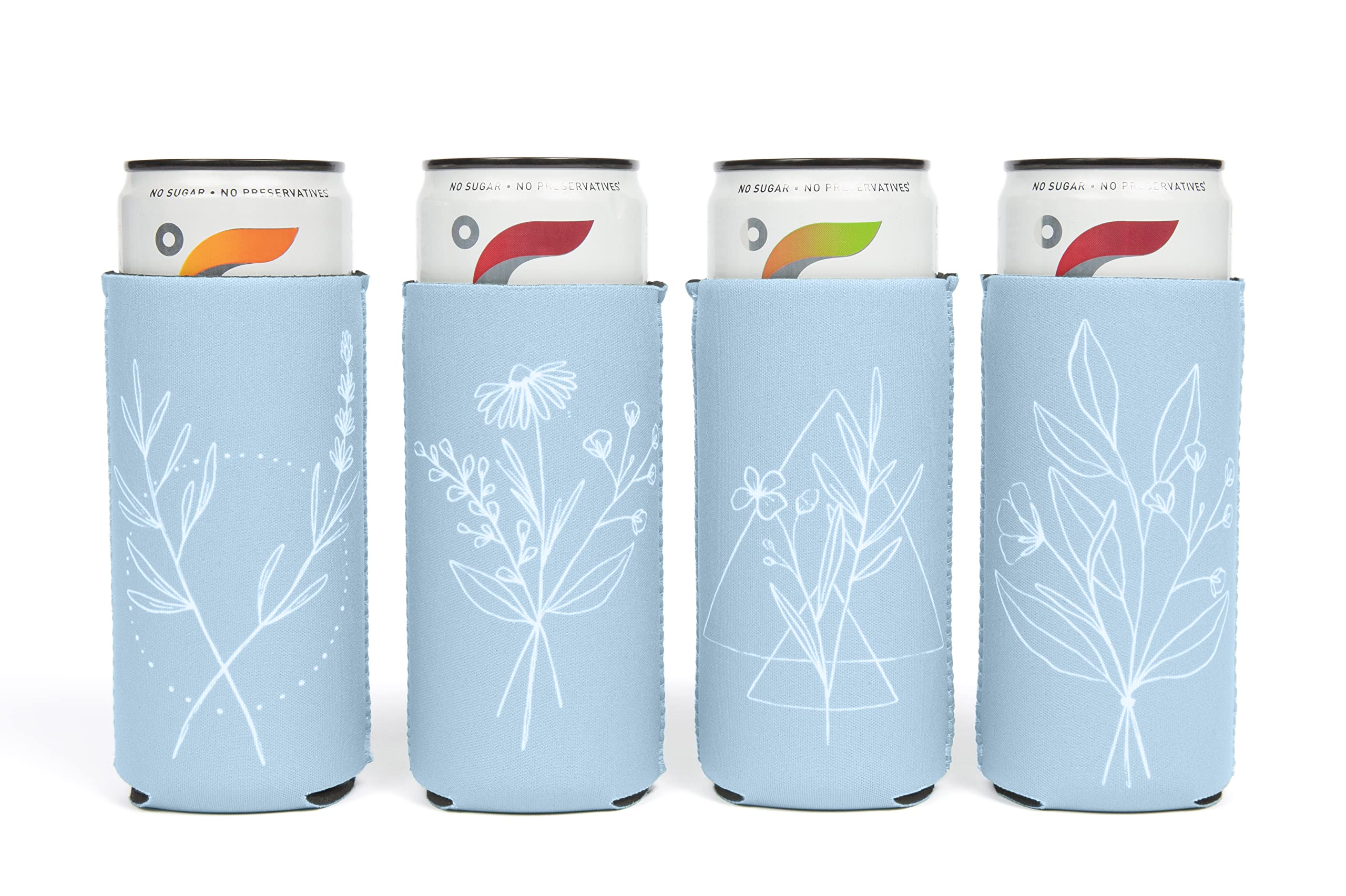 Loco Llama - 10 Set Slim Wedding Can Coolers - Wedding Favors for Guests - Bridal Shower Decorations - Wedding Rehearsal Dinner - Engagement Party -