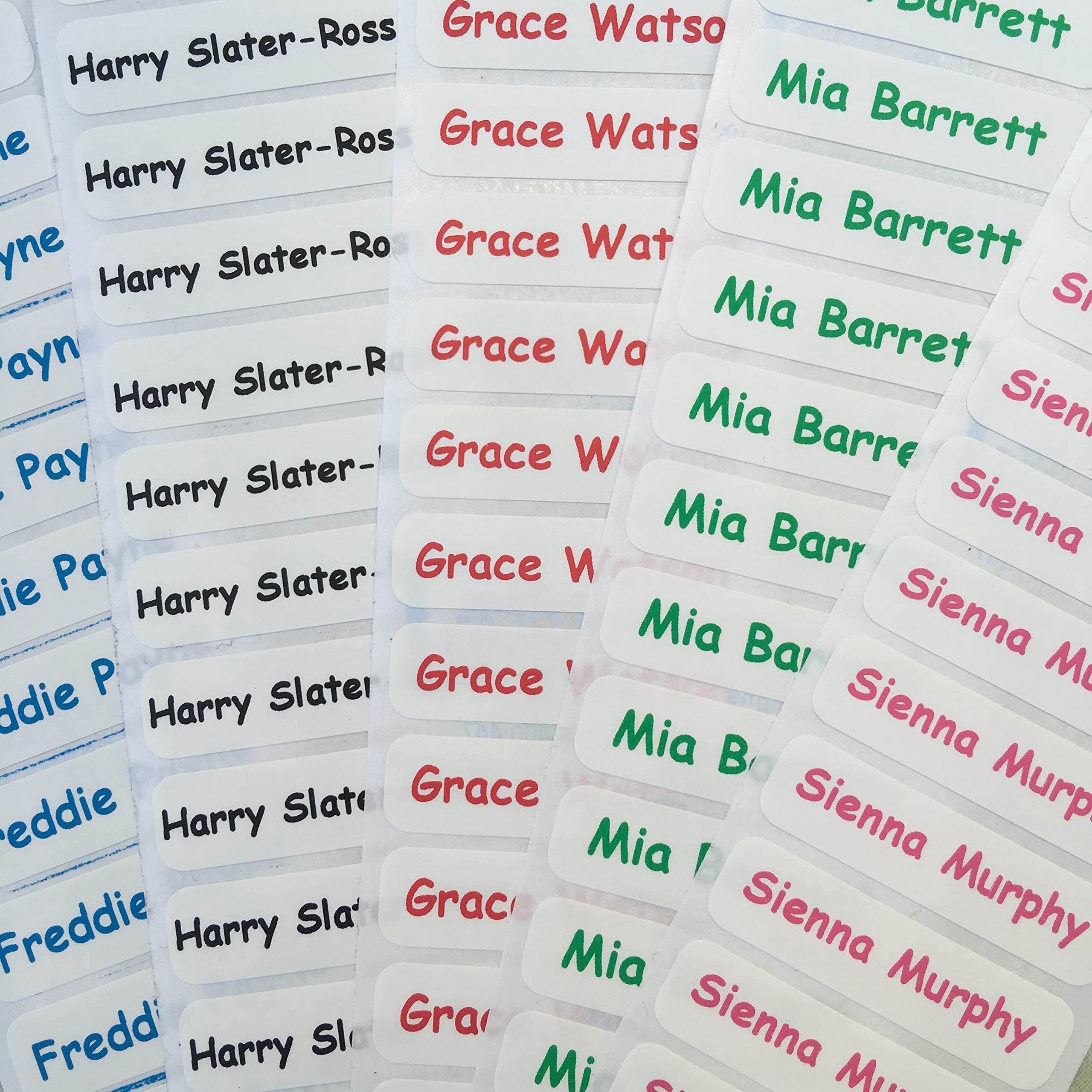 Nametape Express - Quick Press Nametapes.Iron on for 8 to 10 Seconds and The Job is Done - Nametags are Perfect for School Uniforms, Labels Care Homes etc. (150)