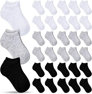 Handepo 50 Pairs Toddler Socks Kids Socks Toddler Boy Socks Bulk Toddler Socks Low Cut Socks Athletic for Kids Toddler
