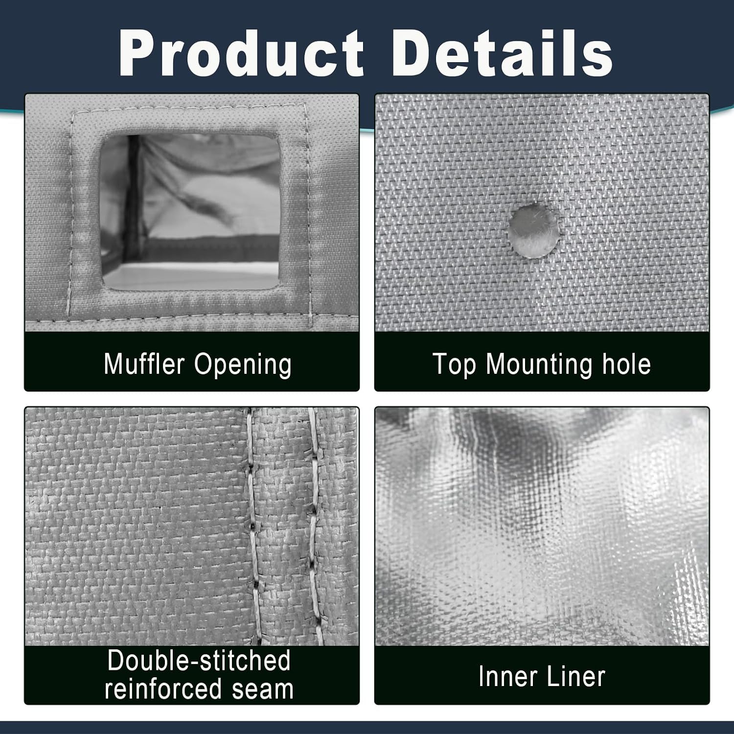 Muffler Blanket Cover compatible with Chinese Mini Excavator Skid Steer image 4