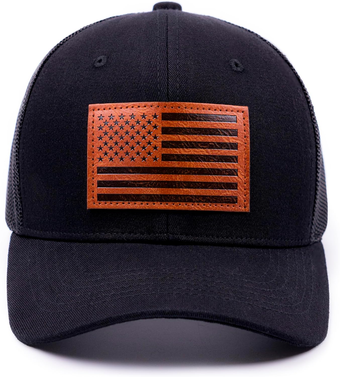 American Flag Trucker Hat, USA Flag Patriotic Baseball Cap Hat for Men & Women Adjustable Fit for Casual Wear