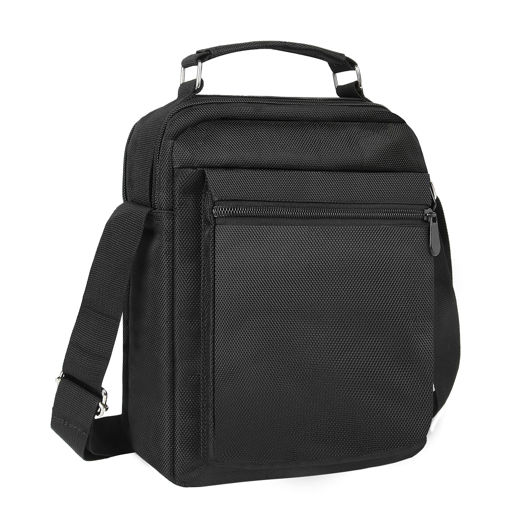 Water-Resistant Mini Crossbody Bag for Men - Durable Slim Messenger Bag with Phone Pocket Adjustable Strap Lightweight Travel