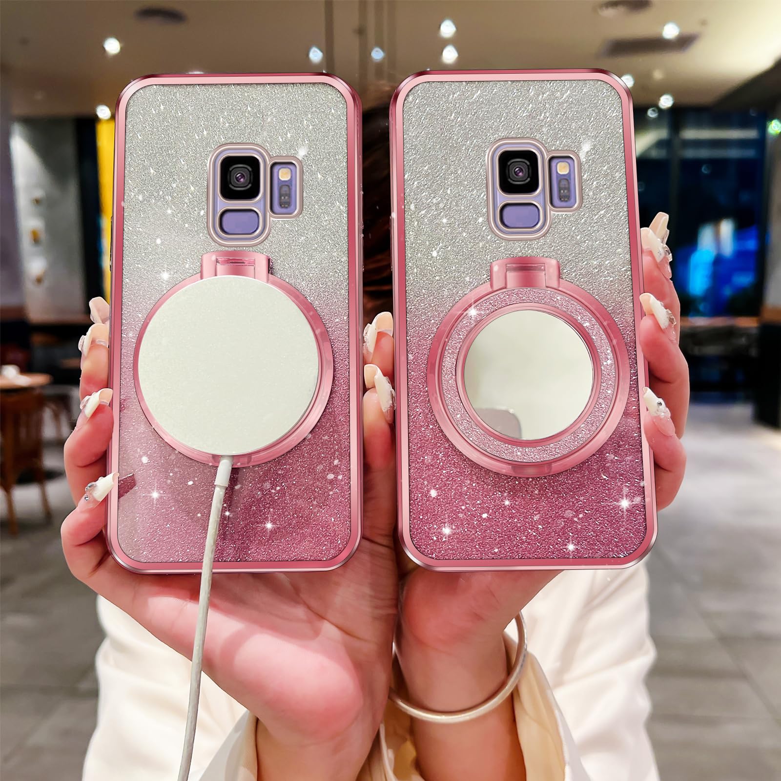 Amazon.com: Nuouxoco for Samsung Galaxy S9 Case with Lanyard Strap