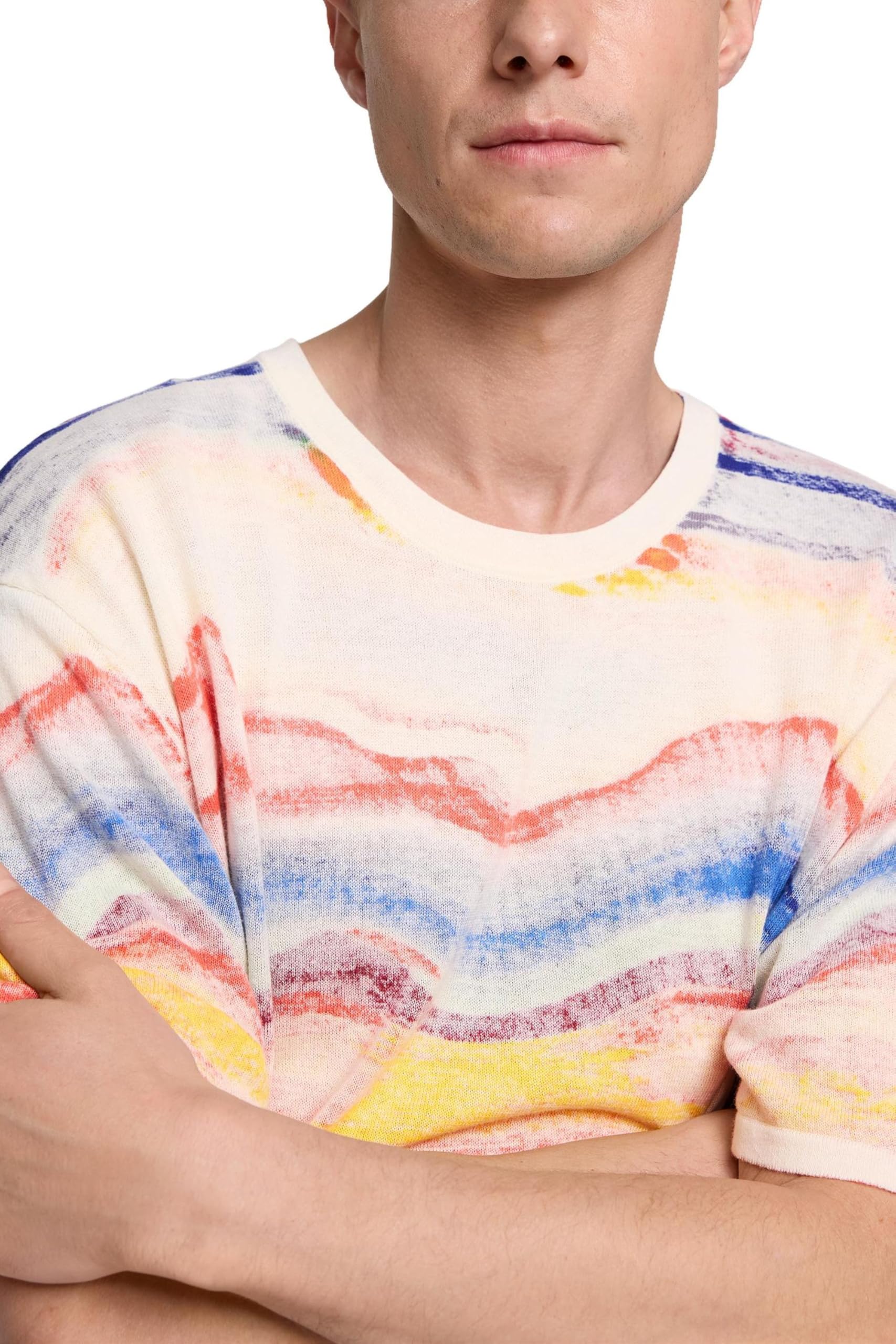 Desigual TS_Color Waves T-Shirt Hombre
