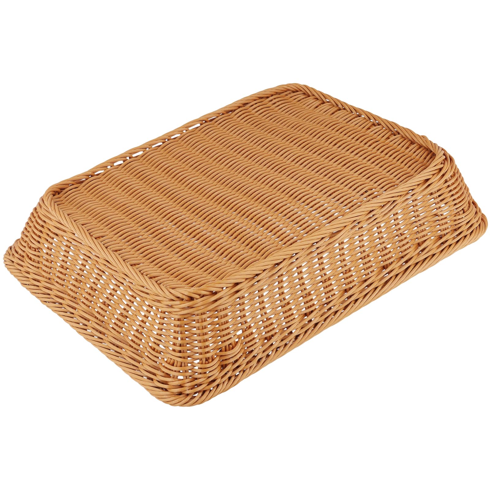 KEILEOHO 3 cestini per il pane rettangolari, 40 x 30 x 8 cm, in plastica, per la casa, il ristorante, la frutta, il pane