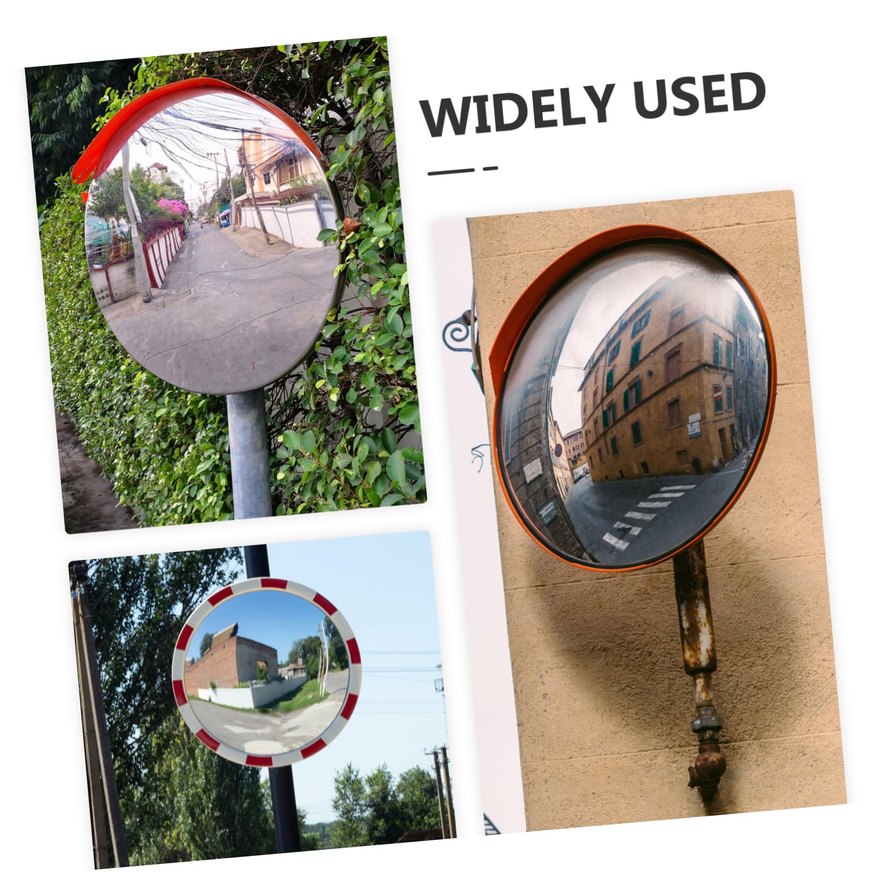 Specchio Convesso Wide Angle 30cm Abs per Garage e Strade