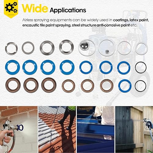 Miniatura 6 de 248213 Kit de reparación de bomba de bomba de jeringa sin aire, accesorios de bomba de jeringa sin aire, kit de reparación para pulverizador de