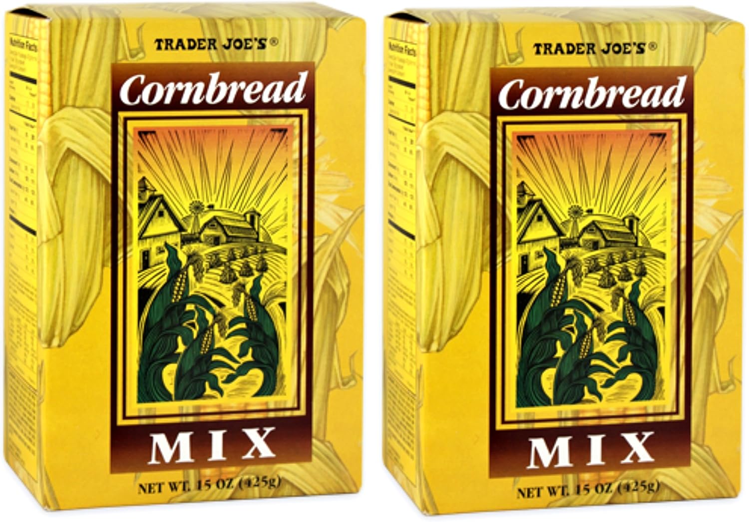 Trader Joe's Cornbread Mix 2 Pack 15oz (425g) each