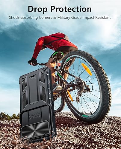 Miniatura 7 de FNTCASE Funda para teléfono Google Pixel-8 protección contra caídas de grado militar con soporte y tobogán Resistente a prueba de golpes con