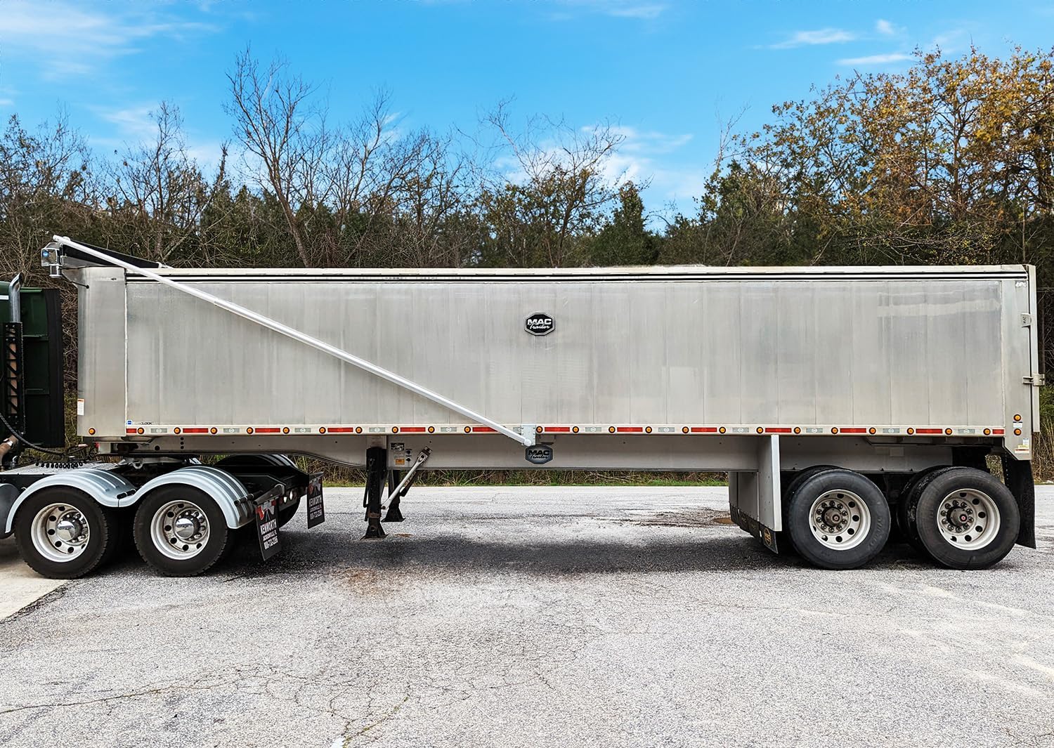 Carolina Tarps Dump Trailer Tarp System | Electric Underbody Aluminum Flip Tarp for Trailers Up to 28'