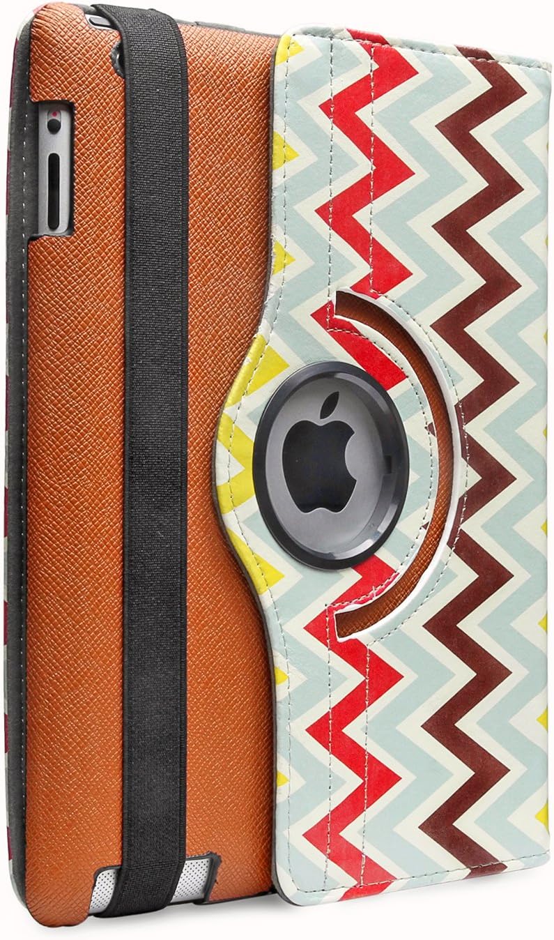 Aduro Rotating Stand Case for iPad 2/3/4 (Chevron)