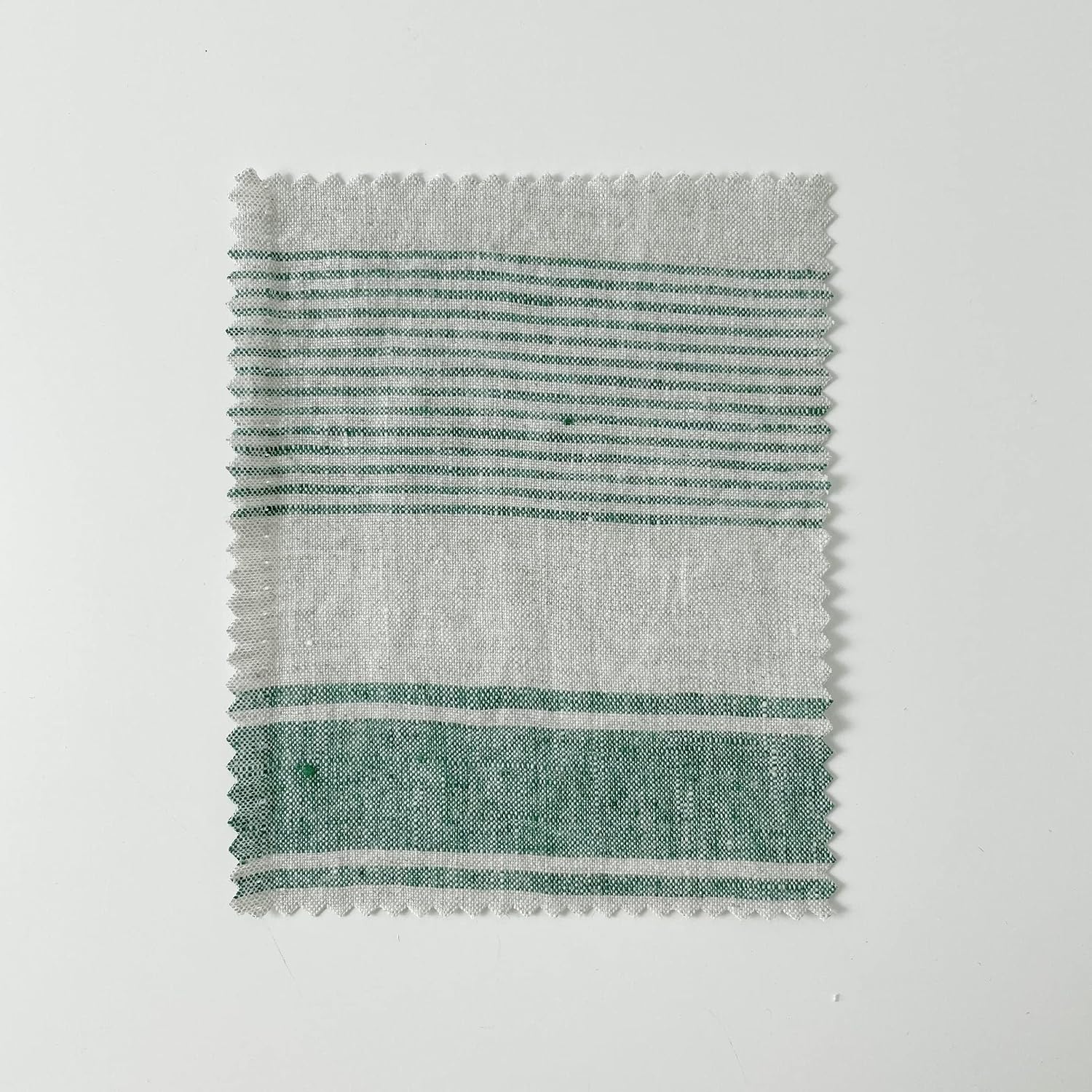Classic Blue Pure Linen Stripe Fabric | Premium Quality, Breathable, and Durable Textile for Home Decor & Crafting