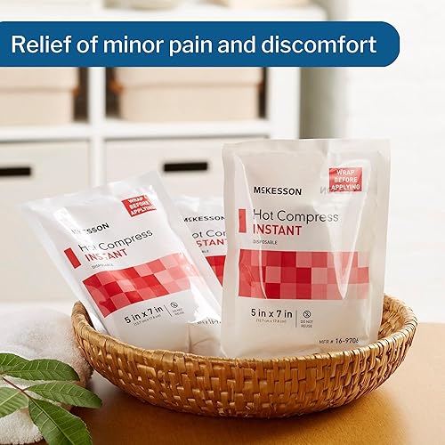 Miniatura 3 de McKesson Compresas calientes, paquete caliente instantáneo, desechable, 5 x 7 pulgadas, 1 unidad, 24 paquetes, 24 en total