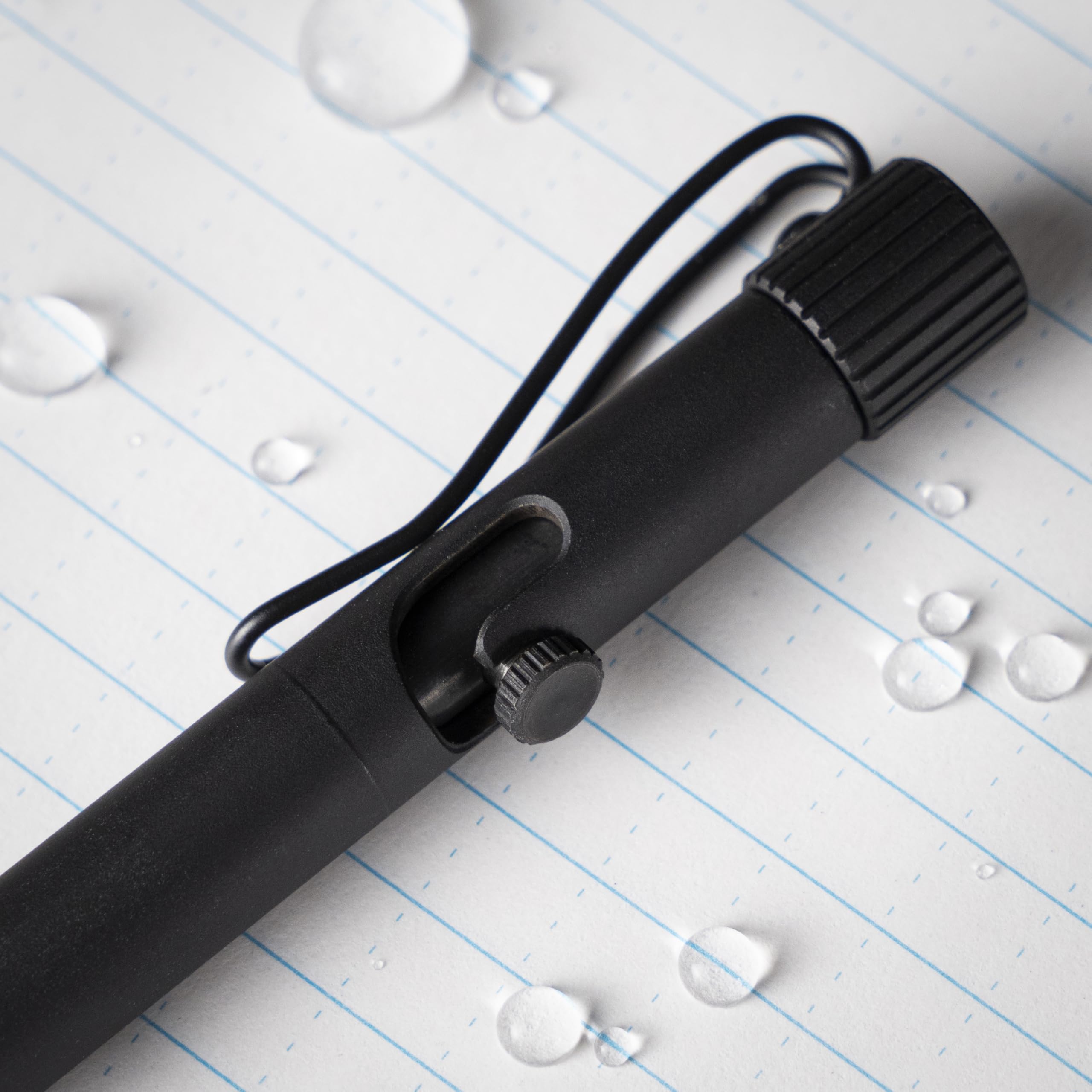 Rite in the Rain Weatherproof Black Bolt-Action Metal Pen Pressurized Black Ink Made in the USA No BK19 — view 3