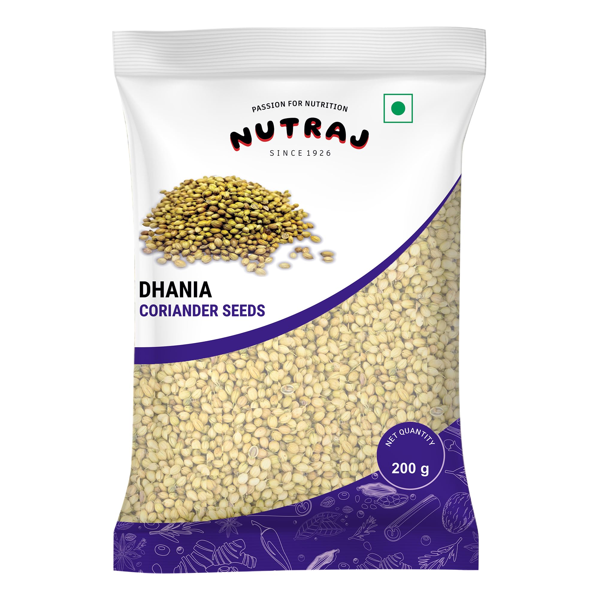Nutraj Whole Coriander Seeds 200g | Sabut Dhaniya | Whole Spices (B0DF5J2RT4) Amazon Price History, Amazon Price Tracker