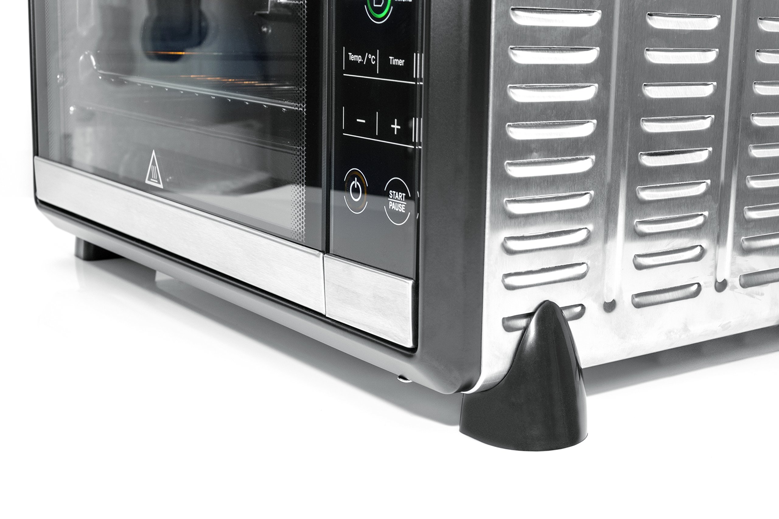 Rommelsbacher BGE 1580/E Forno elettronico con grill 30L, BGE 1580/W, Nero, Acciaio inossidabile